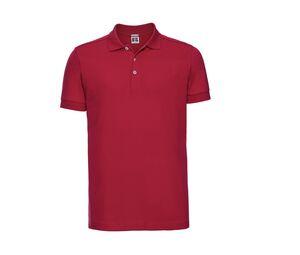 RUSSELL JZ566 - Men's Stretch Polo Classic Red