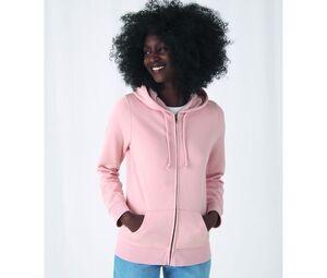 B&C BCW36B - Sweat capuche zippé organique femme