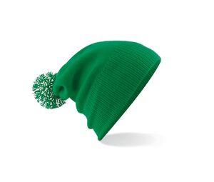 Beechfield BF450 - Snowstar beanie Kelly Green / White