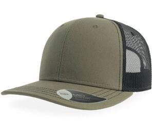 ATLANTIS AT212 - Casquette style trucker Olive / Black