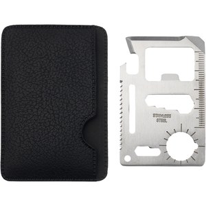 PF Concept 102169 - Saki lommeværktøjskort med 15 funktioner Silver