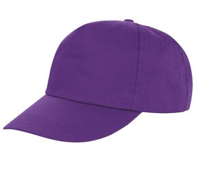 RESULT RC080 - Houston 5-Panel Printers Cap Purple